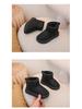 2025 Winter Children's Plush Snow Boots - Warm, Thick Cotton Slip-ons for Boys & Girls