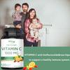 Vitamin C capsules, high content 1000mg, adult daily dietary supplement, nutritional supplement