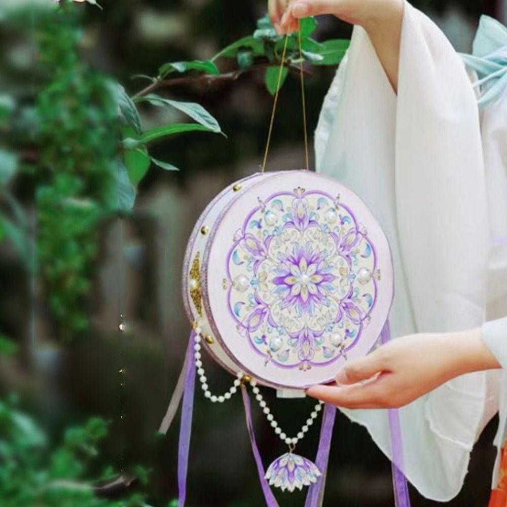 Intangible Cultural DIY Mid-Autumn Festival Lantern Manual Hanfu Photography Lamp  Children's Toy