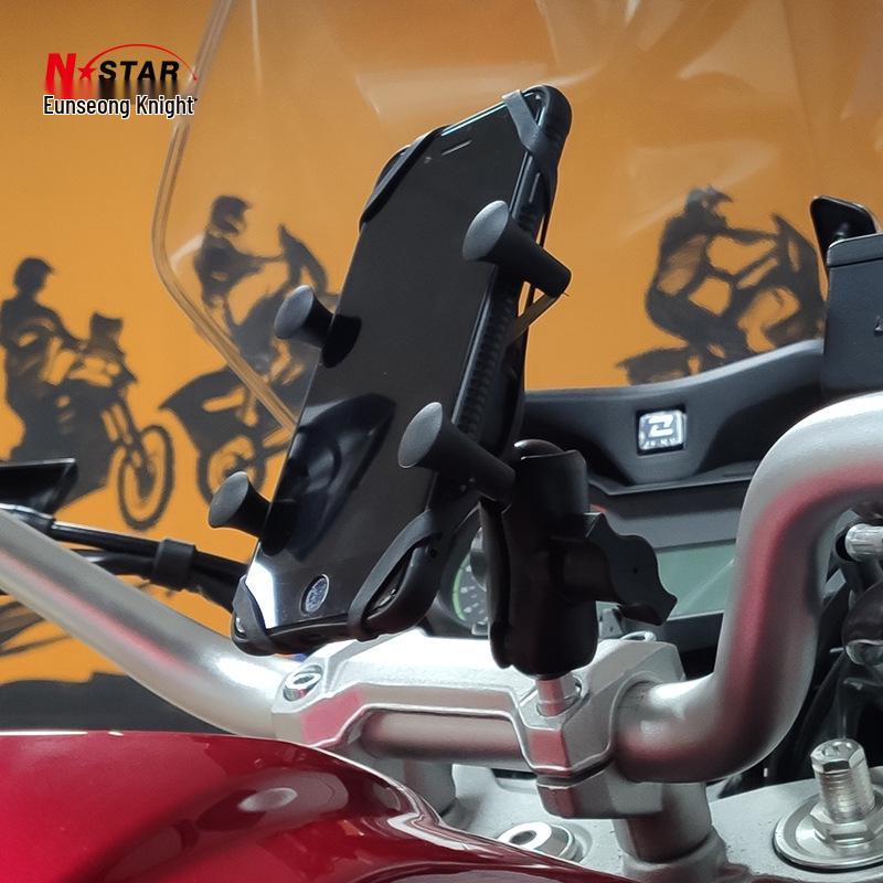Motorrad-Handyhalter & Rekorder Kugelkopfbefestigung mit M8-Schraube