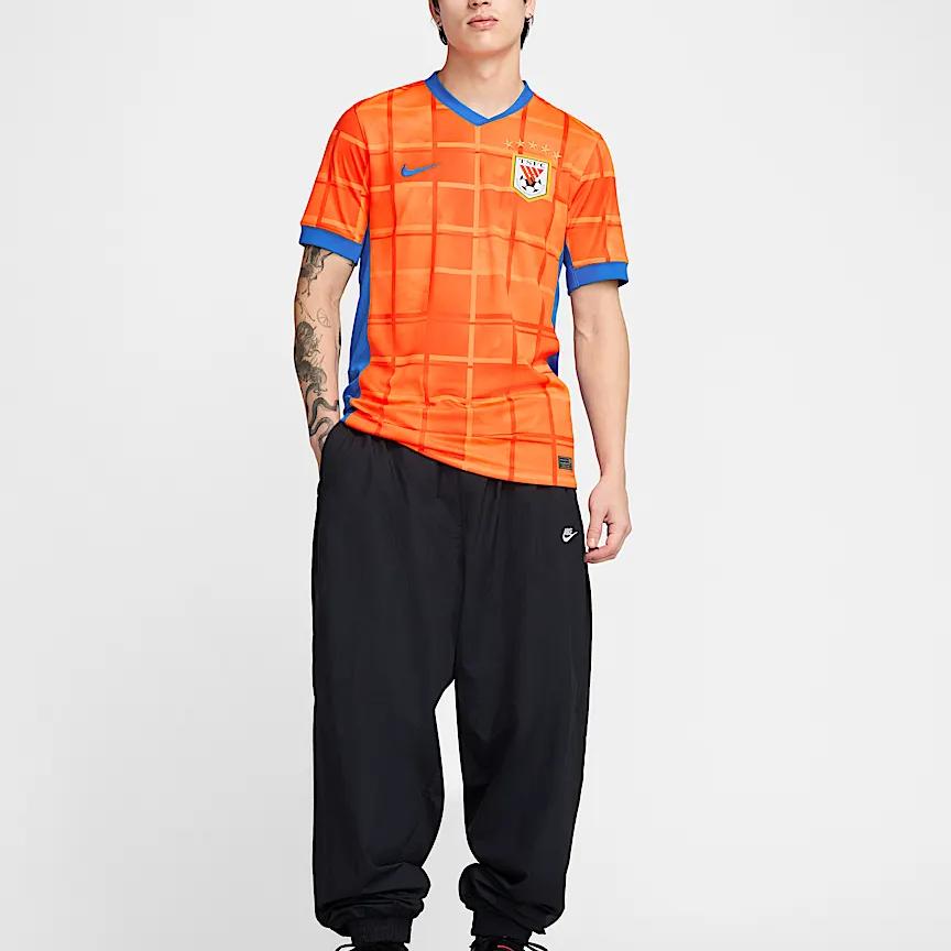 New Nike Dri-Fit Soccer Jerseys Men's Bright Orange/Royal Blue/Royal Blue HM6171-819