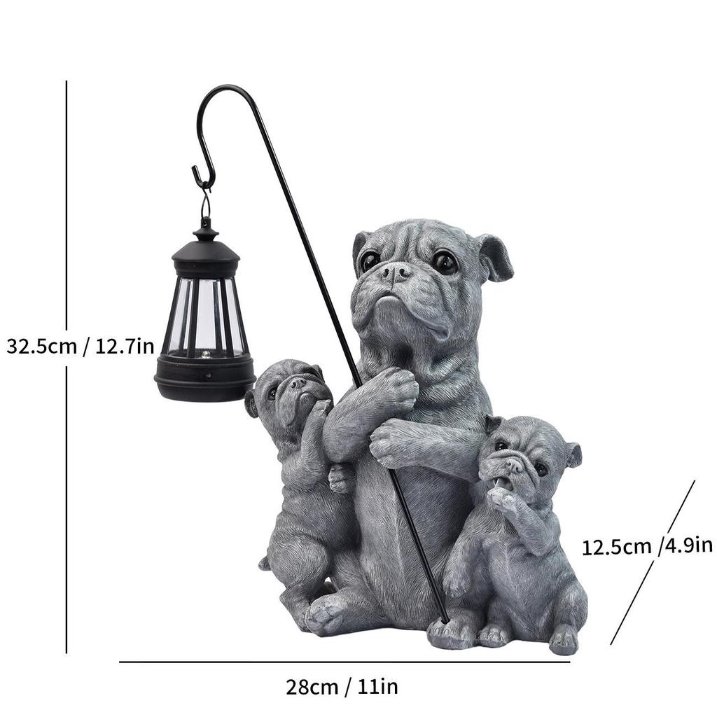 Solar Elf Garden Light: Outdoor Resin Ornament for Villas