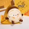 Hamburger Chinese Plush Toy Keychain Pendant Bag Decoration Kids Gifts 12cm