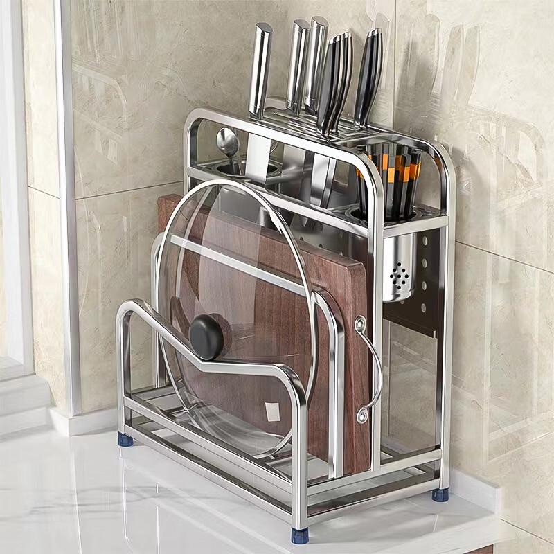 Heightened 316 Stainless Steel Kitchen Knife & Cutting Board Organizer