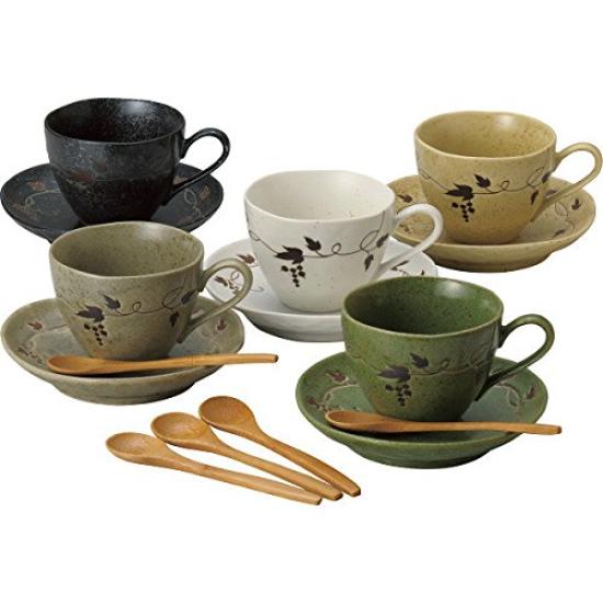 Maebata Ivy Grape Cup and Saucer with Spoon 29684