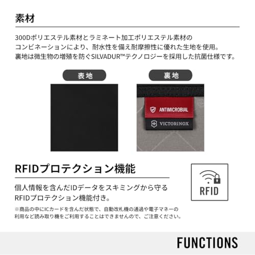 VICTORINOX Travel Essentials Security Belt Bag, Slim, Anti-Theft, Waist Bag, Black, Ideal for International Travel and Business Trips [Official Japane