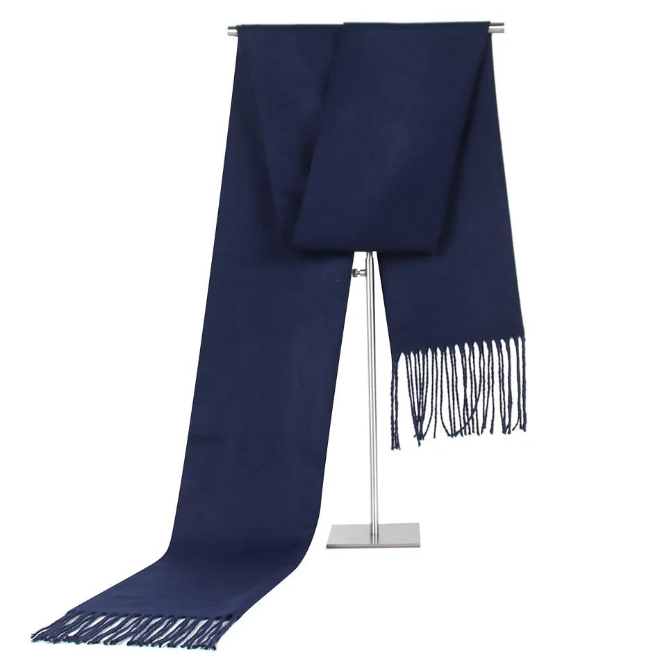 Fashion Design Plaid Men's Scarf Autumn Winter Korean Version Imitation Cashmere Muffler Male Soft Light Tassel Thick Warm Shawl