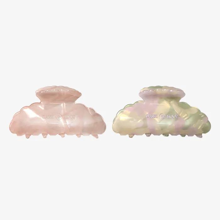 HML008 Pearl Sheer Hairclip (Opal, Pink)