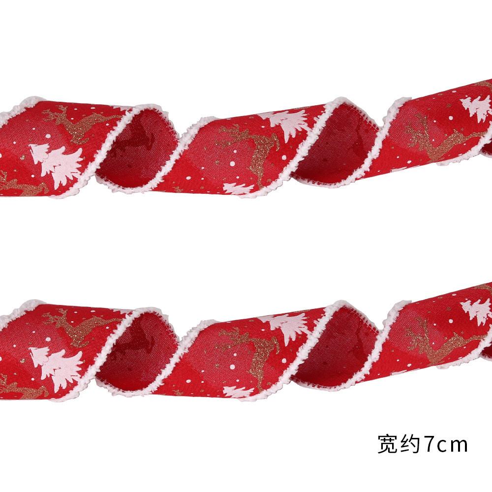 Christmas 10m Stylish Ribbon With Soft Fringes For Creating Unique Arrangements Holiday