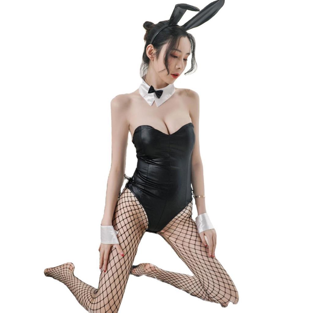 Seishun Buta Yarou Wa Bunny Girl Senpai No Yume Wo Minai Cosplay Halloween Costume for Girls Sexy Cute Bunny Faux Leather Rabbit