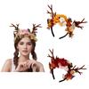 Elk horn christmas flower headband, fairy amusement park photo flower headband cute headgear wreath