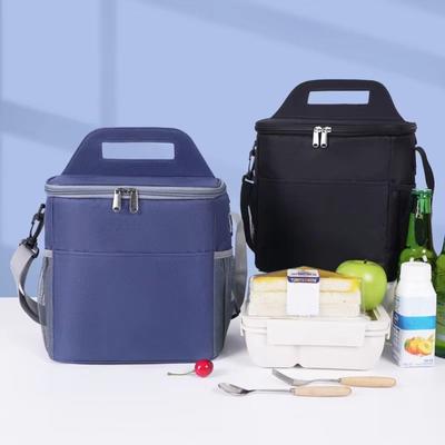 Auslaufsichere Isolierte Thermokühlertasche Oxford-Gewebe Schräg über Körper zu tragende Outdoor-Kühlbox Isolierung Dicke Aluminiumfolie