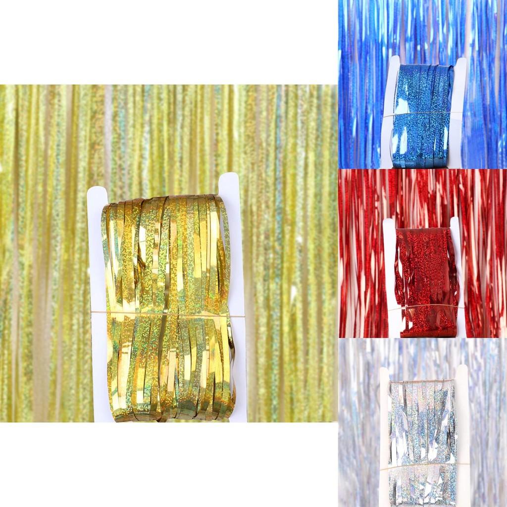 Meter Festive 2 Shiny Foil Curtain For Holiday Decor And Special Occasion Backdrops