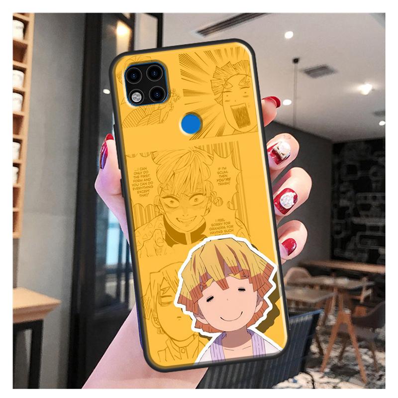 Custodia Zenitsu Demon Slayer per Xiaomi Redmi Note 10 Pro, Note 9 Pro, Note 11 Pro, 8T, 9S, 10S, 10, 9A, 9T, 9C
