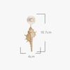 New Pearl Conch Earrings Personalized Fashion Women's Earrings Creative Alloy Holiday Party Girls Jewelry Gifts