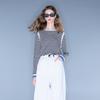 SanCai Women's Striped Knit Sweater