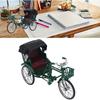 3 Wheel Rickshaw Model, Cute Rickshaw Model Small Compact for Bar (Green)