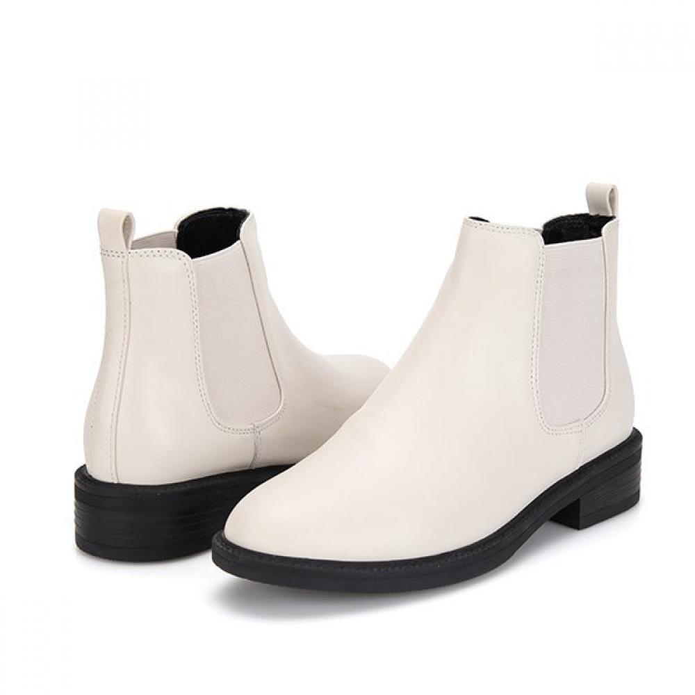 Barbara Cowhide Mold 3cm Chelsea Ankle Boots Bbf858iv