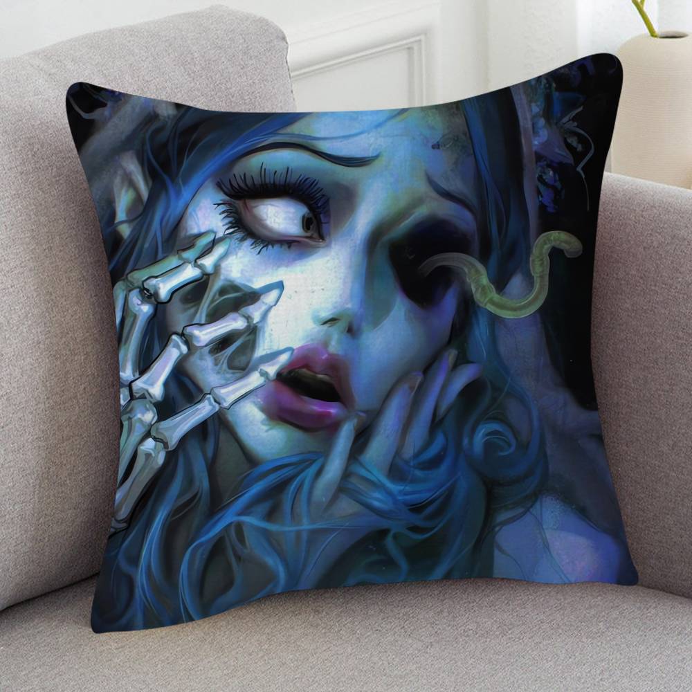 Anime Corpse Bride Game For Cartoon Print Peripheral Pillow Case Cushion Cover Home Decor Birthday Gift Pillowcover