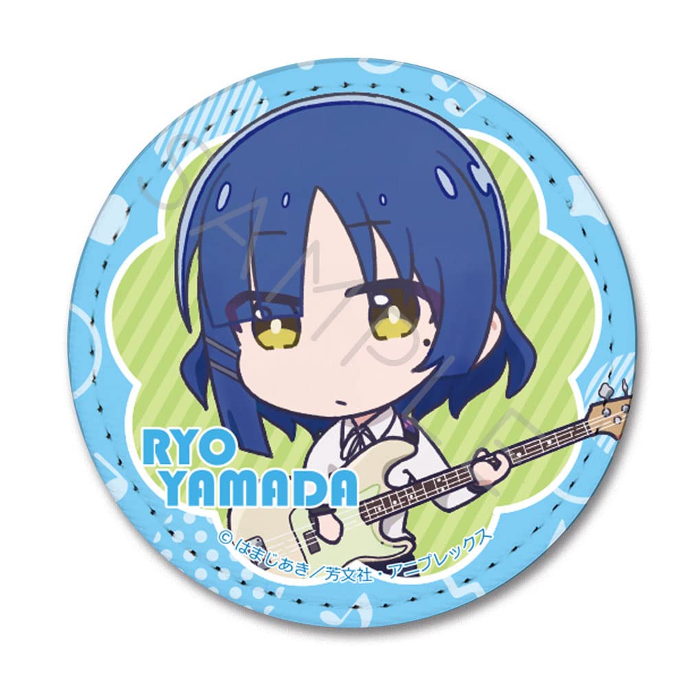 SYNC INNOVATION the C Ryo Yamada Leather 60mm Diameter x 5mm "Bocchi Rock!" Badge, Thick, SYNC-BTRRE-C