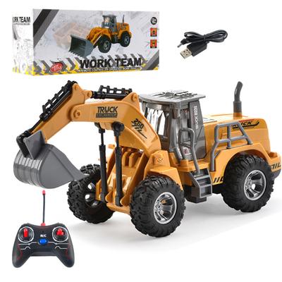Construction Loader Excavator Toy,  Wireless Remote Control Excavators Digger Vehicles Engineering Car Toys Excluding Batteries