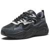 New Anta Stars Anti Slip And Wear Resistant Breathable Low Top Chunky Sneakers Women's Black Gray 922518806-5