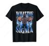 Sigma Cool Grappig Alpha Wolf Meme T-shirt Retro Casual Unisex T-shirt Dagelijkse Zachte Neutrale Kleding Sport Zacht Unisex Top