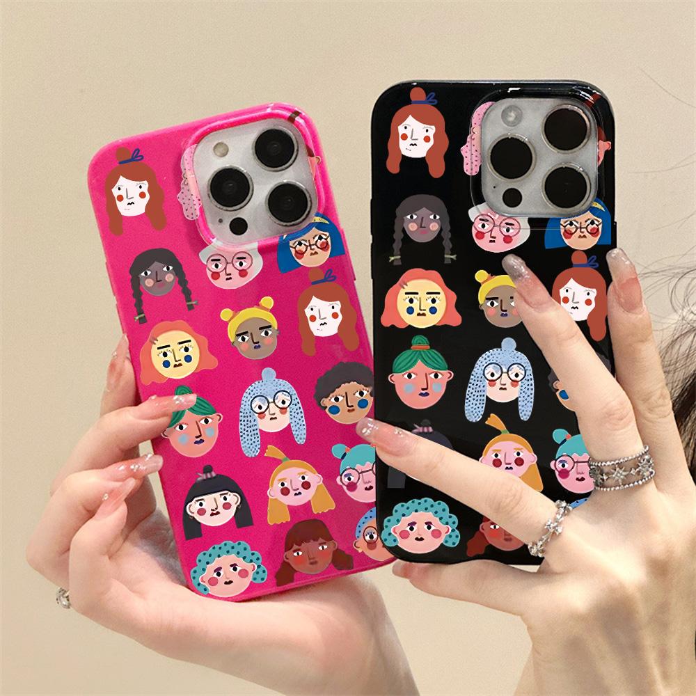 

Чехлы для мобильных телефонов iPhone 11 13 XR 15 Pro Max 12 14 Pro Max Чехол для iPhone 16 7 Plus 8 Plus XS Max Jelly Glossy Cartoon Водонепроницаемый Защита от падений iPhone 7&8 красный