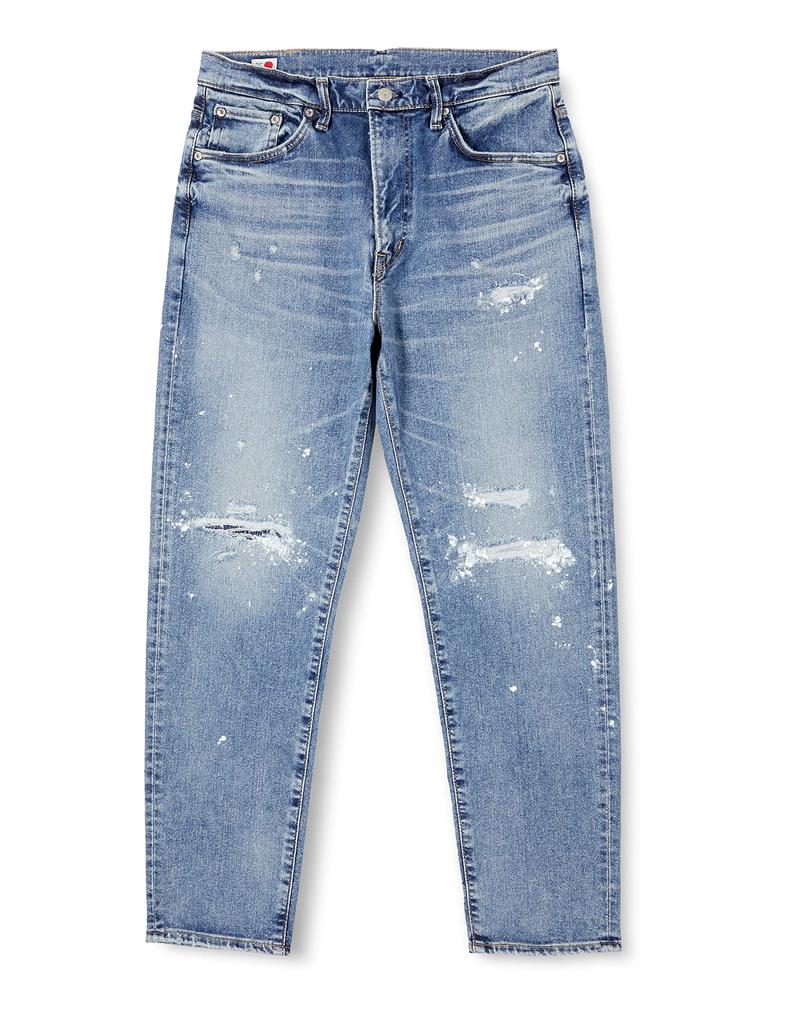 Edwin Monster Regular Tapered Jeans EM33 Crushed Light Size S Men's Blue,