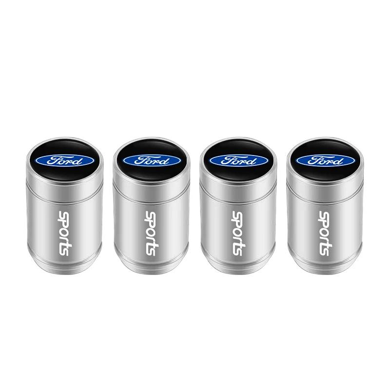 Car Sticker Car Tire Valve Caps Metal Styling Tyre Air Stems Cover For Ford S MAX Ranger Focus Fiesta Mondeo Kuga Mustang Escort
