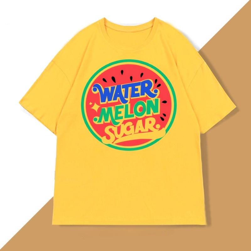 Twinkling Watermelon Tshirt Unisex WOMEN Casual Short Sleeve T Shirt Cotton Breathable Tshirt Funny Summer Unisexs Clothes Tops
