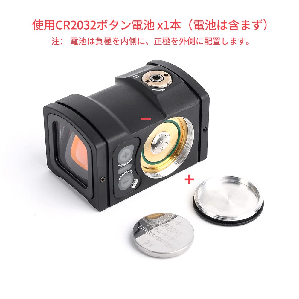 QIRUIMY Aim Point ACRO P-2 Red Dot Sight Replica for GLOCK with Mount and 20mm Rail Compatible REPTILIA Type High/Low Mount Set (Black)