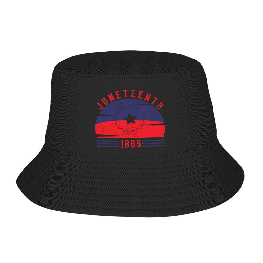 Beach Headwear Juneteenth Day  June th African American Pride Accessories Bucket Hats Unique Unisex  Sun Bob Hats
