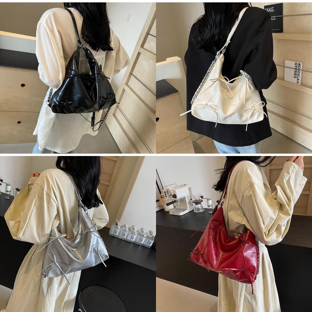 Schicke Modische Schmetterlingsknoten PU-Tragetasche Für Sommer 2024 Stilvolle Umhängetasche