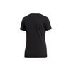 adidas T Shirts Women's Black Crew Neck Moderate Straight Fit EI4569