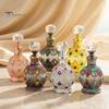 Kompakte Parfümflasche 15ML Vintage Luxus Nachfüllbare Flasche, Ätherisches Öl & Duft Glasspender Dubai Arabischer Stil Leerer Behälter für Reisen