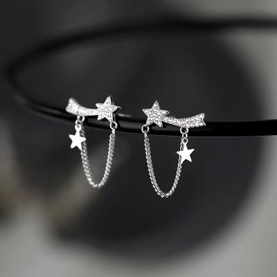 Star Stud Earrings Niche Design Sense Women's Summer Earrings Simple Temperament Student Commuter Earrings