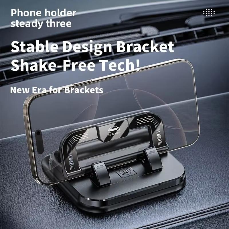 2 in 1 Car Phone Holder Dashboard Stand Mount with Car Temporary Parking Card Phone Number For Phone Car GPS Anti-slip Bracket