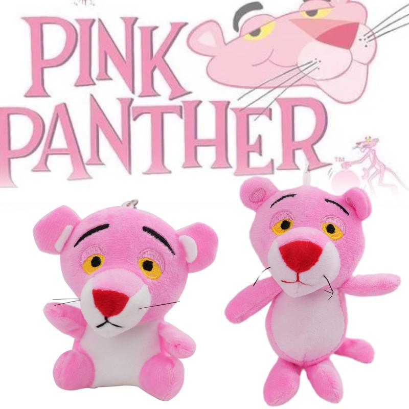 Niedlicher Pink Panther Plüschtier Schlüsselanhänger Entzückende Mini Stofftierpuppe für Mädchen