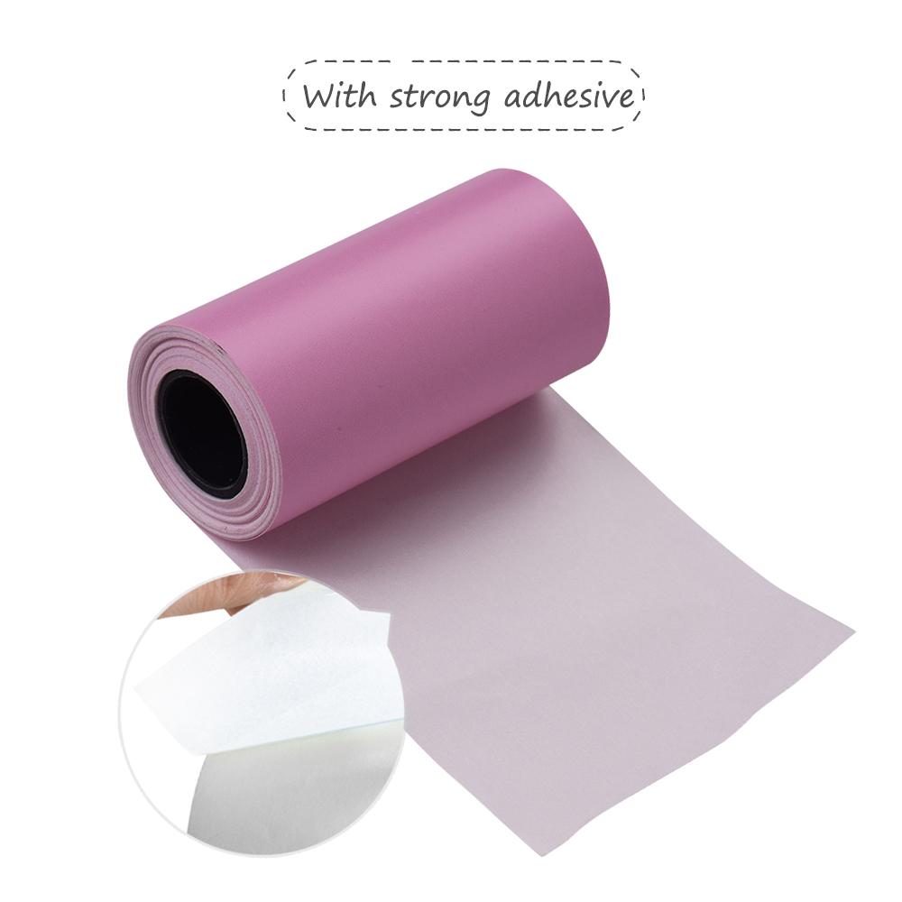 Printable Color Sticker Paper Roll Direct Thermal Paper with Self Adhesive 57*30mm(2.17*1.18in) for PeriPage A6 Pocket