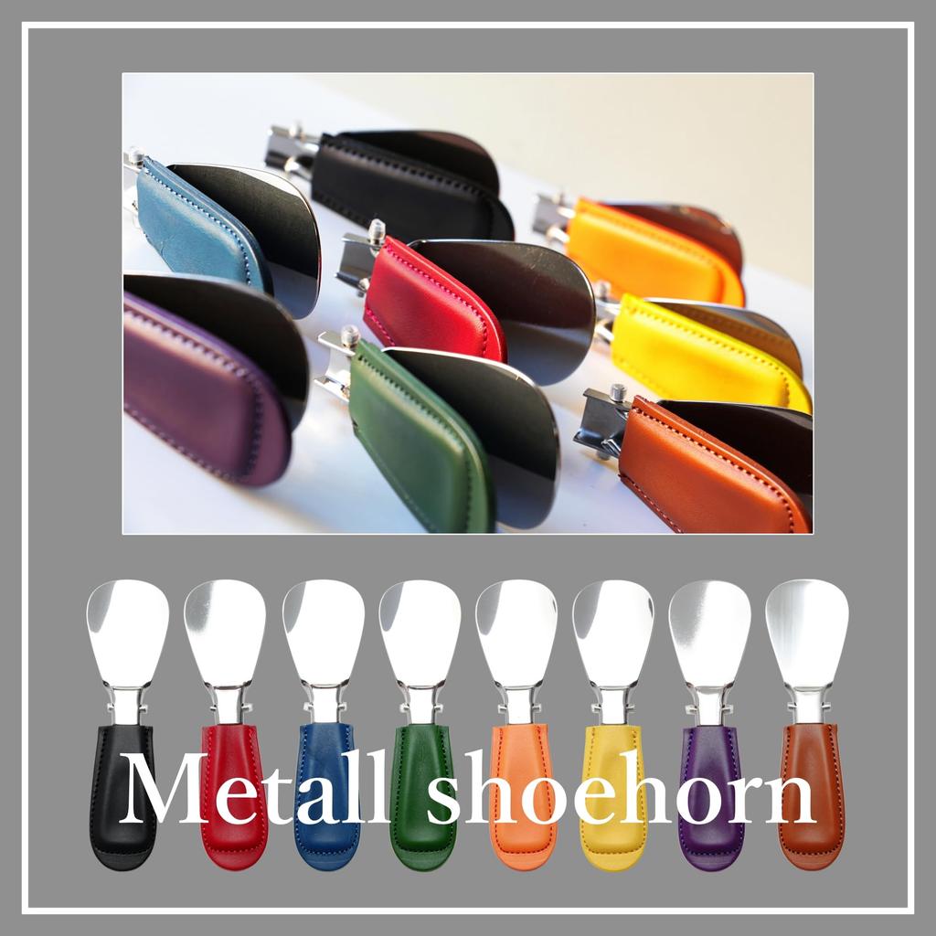 Columbus Męska Przenośna Składana Łyżka do Butów, C, Skóra