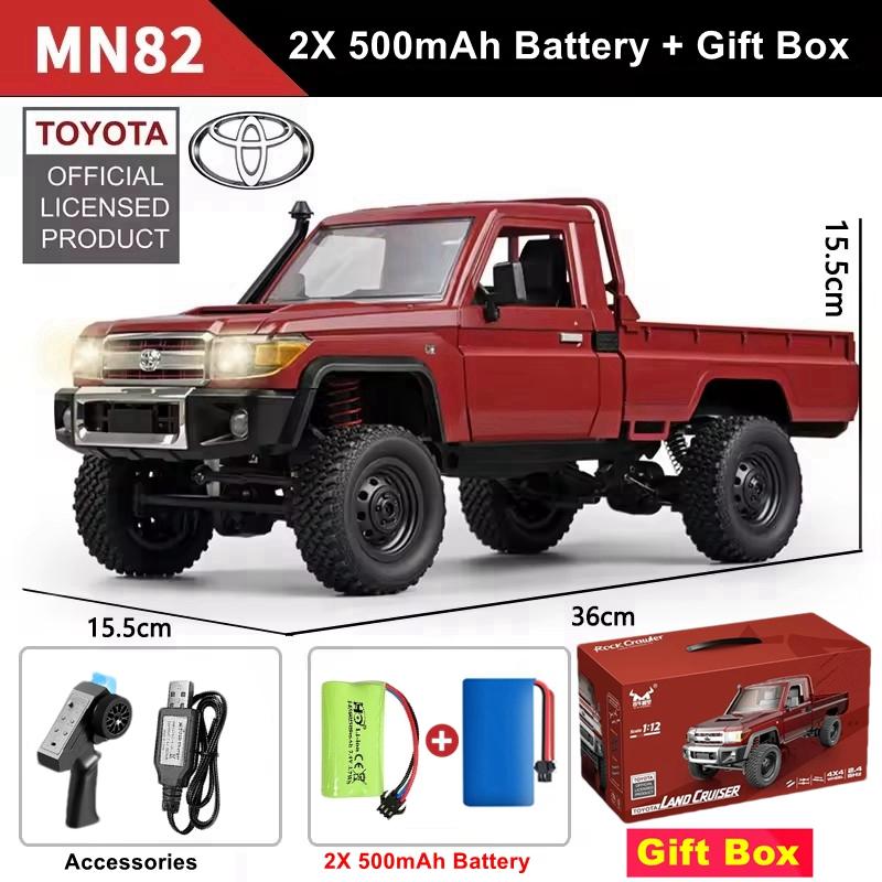 Mn82 1:12 Retro Rc Car With Led Lights Full-scale Simulation Lc79 Professional Remote Control Pickup Rc Truck Model Toys