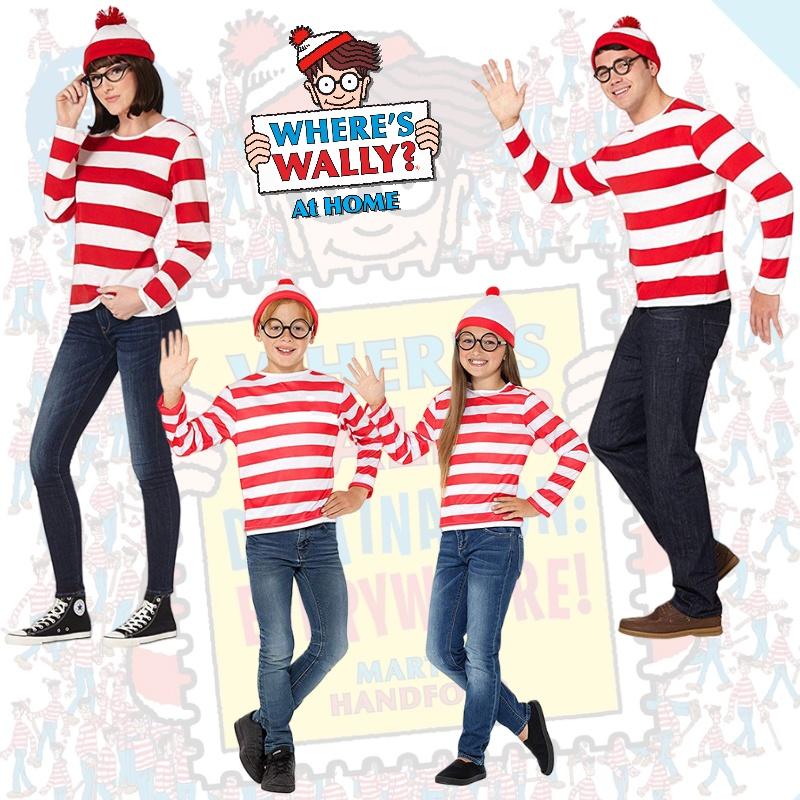 Where's Wally Halloween Costume Fun And Smart Uk Anime Cos Dress-up Outfit
