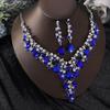 Exquisite High-End European & American Bridal Necklace Earring Set - Elegant Wedding Accessories