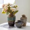 Retro Chinese Ceramic Flower Vase for Home & Hotel Decor