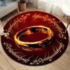 The One Ring Round Area Rug,Carpet Rug for Living Room Bedroom Sofa Playroom Decor,Non-slip Floor Mat