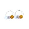 Handmade Harajuku Colored Bubble Glass Ball Earrings, Autumn And Winter Fashion Light Luxury High-End Super Fairy Cute Earrings