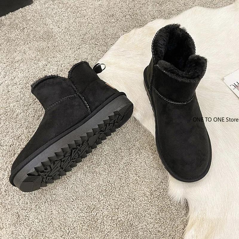 Herr Vinterstövlar Hög Kvalitet Halkfria Ankelstövlar Varma Skor 2024 Nya Utomhus Vattentäta Vinterstövlar för Damers Snöstövlar