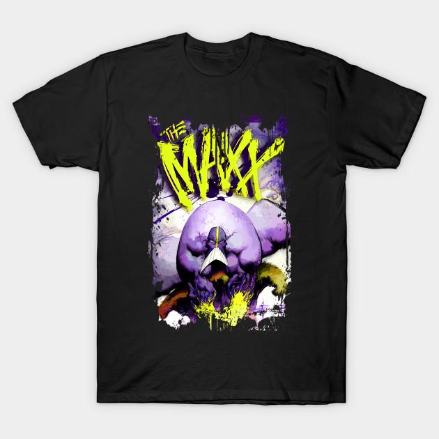 

Мужская черная футболка с принтом The Maxx – 90-е Инди-комикс Хаос Печать на трансферной бумаге без вырезания Хлопковая футболка M чёрный