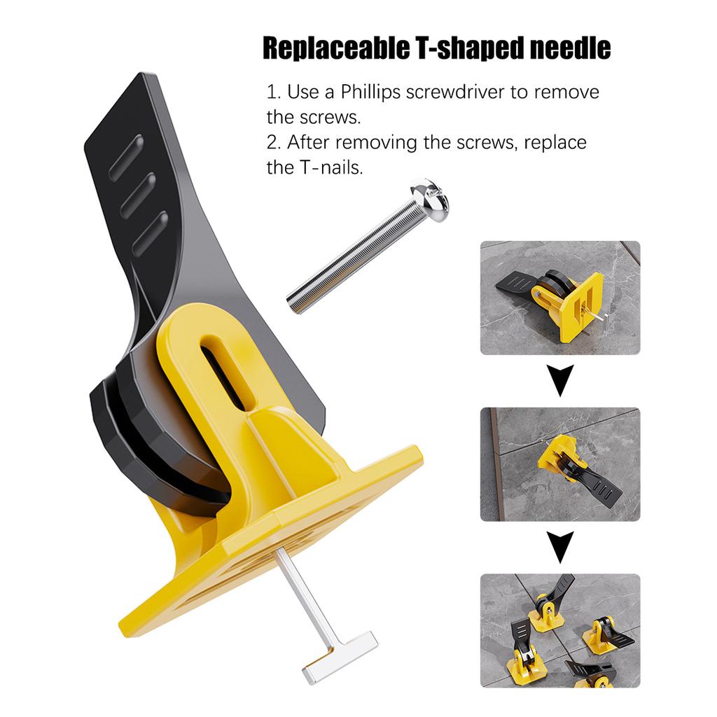 50 PCS Tile Leveling System Reusable Wall Leveler Wedges Spacers Leveling Device Construction Tool Leveler Locator Spacers
